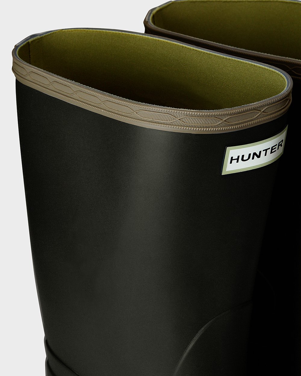 Womens Hunter Short Rain Boots Dark Olive - Gardener - 8021967-SM